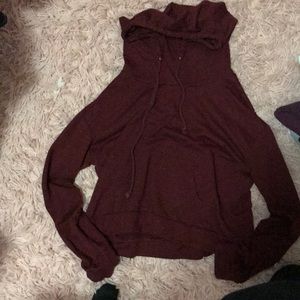 Mossimo burgundy crop top